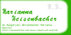 marianna weisenbacher business card